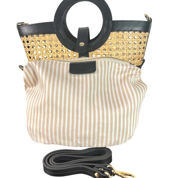 Rose Black Italian Leather Handbag – Elegant Top Handle & Shoulder Bag for Women - Picture 8 of 9